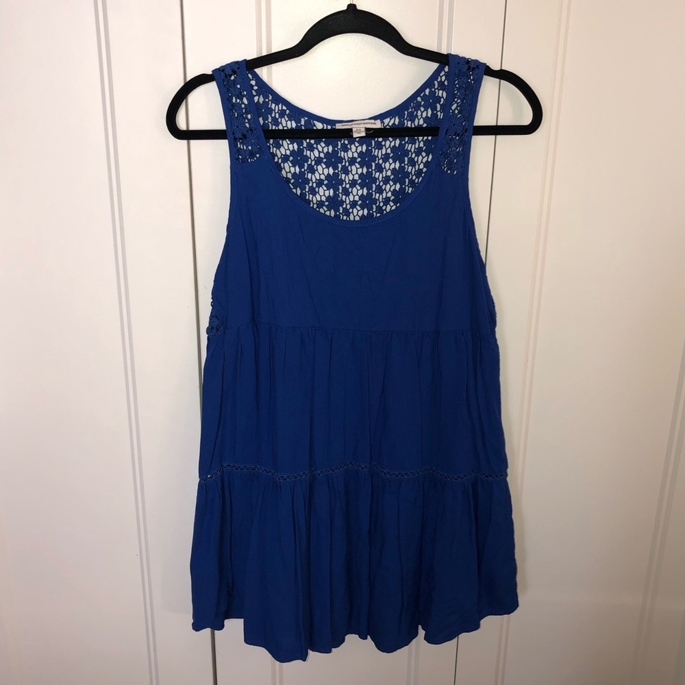 🦋 3/$20 Royal Blue American Eagle Floral Sundress